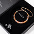 Champagne Supernova | Argent | Bracelet Verre Double Galaxie